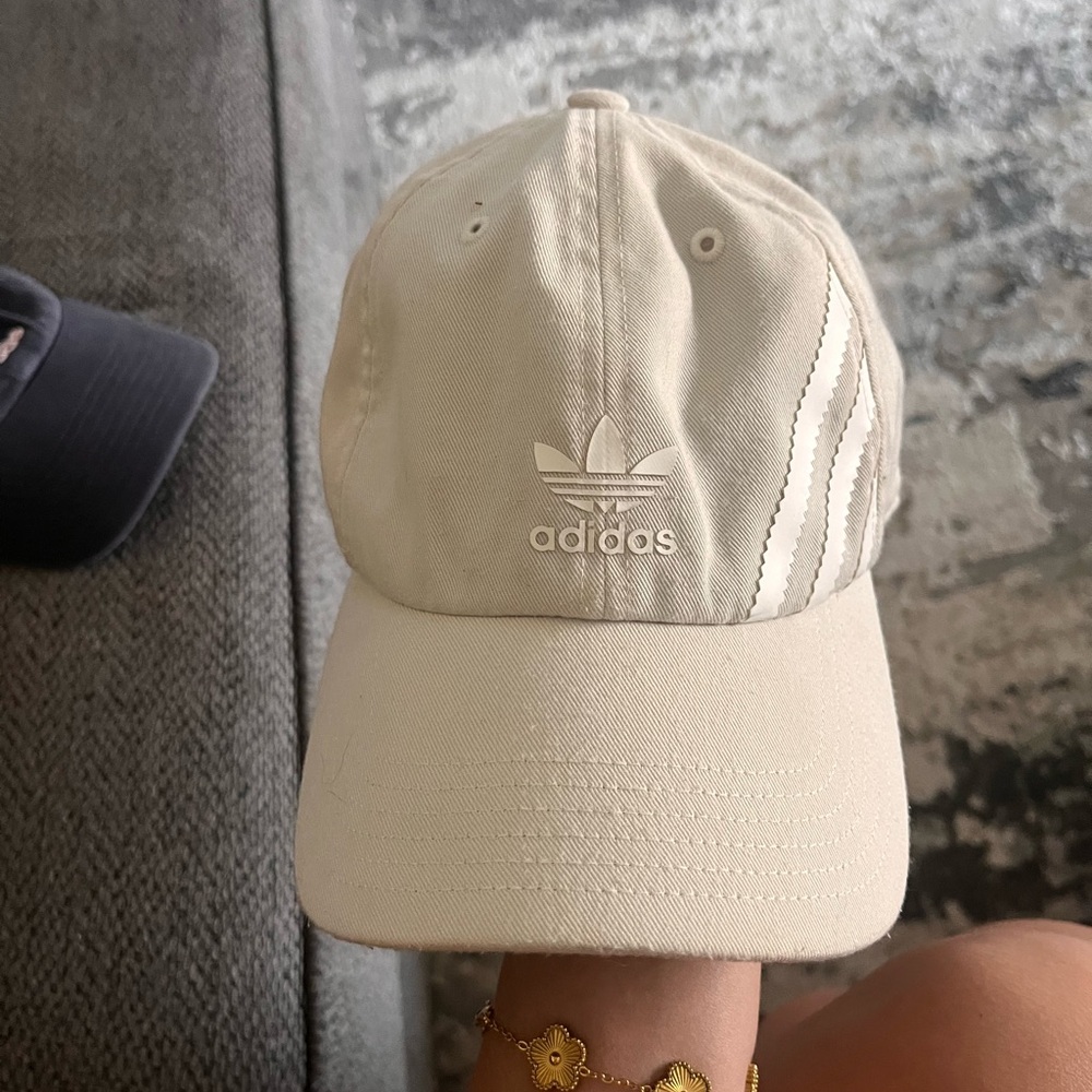 Adidas Beige Trefoil Cap